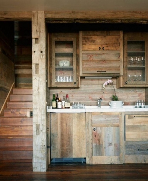 Mẫu phòng bếp với phong cách đồ gỗ giản dị nhưng tuyệt đẹp